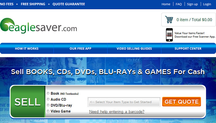 Sell used DVDs online free shipping