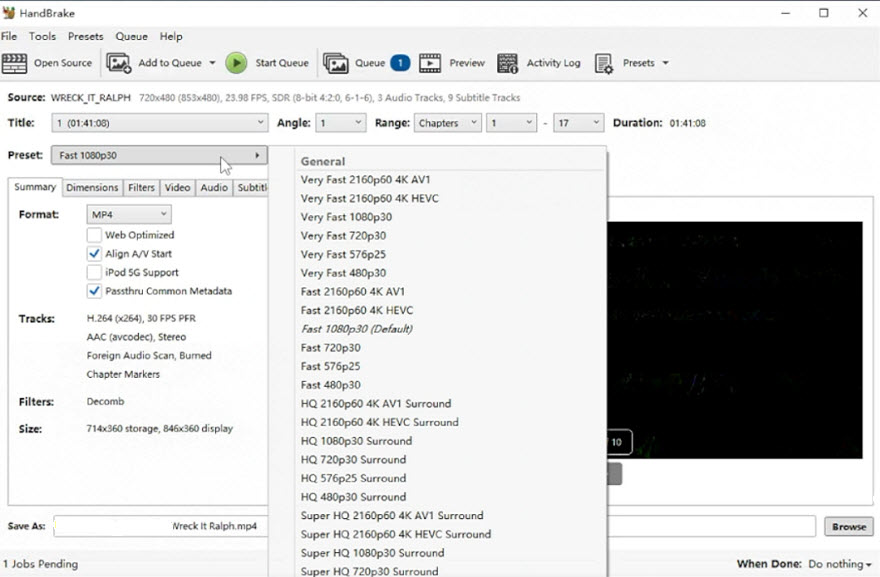 best dvd ripper - handbrake