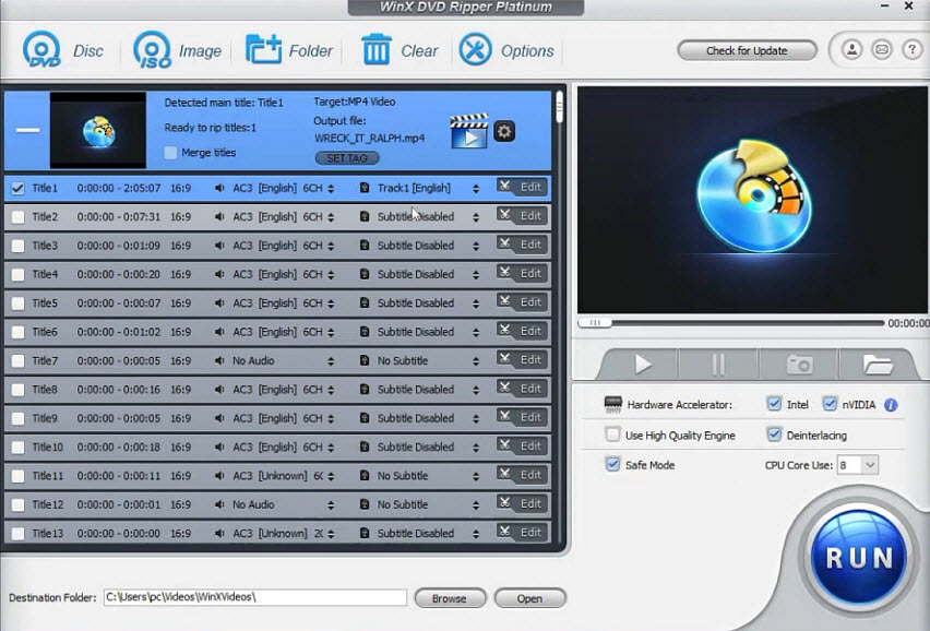 Best DVD Ripper - WinX DVD Ripper Platinum