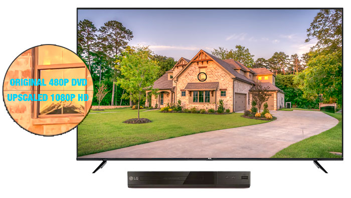 DVD upscaling on TV / DVD Player