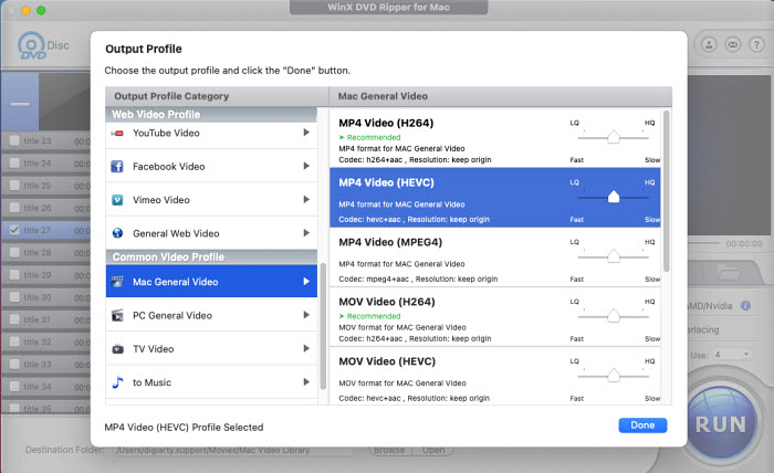 Convert DVD to MP4 Mac Free
