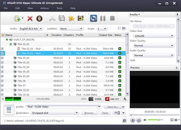Xilisoft DVD Ripper Ultimate SE