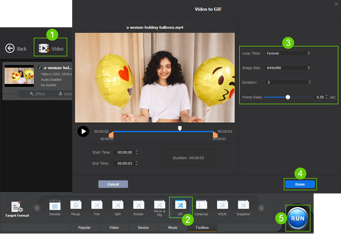 Make GIF from Video