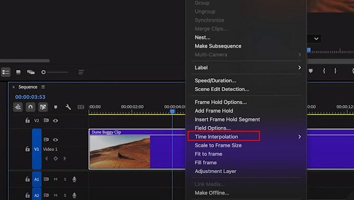How to Apply Time Interpolation Premiere Pro