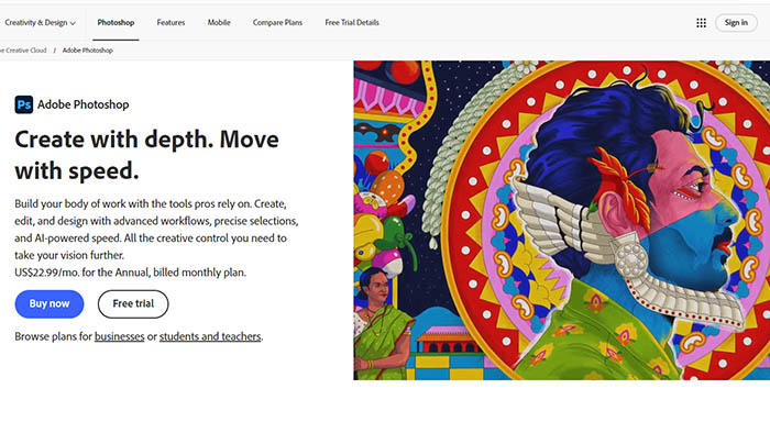 Adobe Photoshop for repairing mosaic-affected images