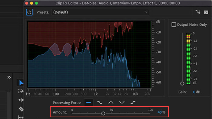Premiere Pro DeNoise 3