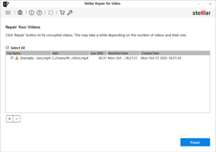 how to fix grainy footage with stellar