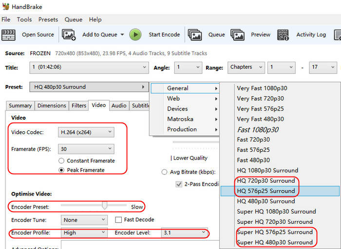 AnyDVD HD Alternative - HandBrake