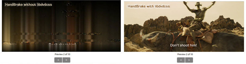 Handbrake avec ou sans libdvdcss