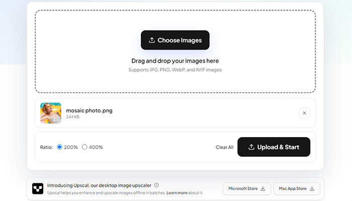 ImgUpscaler: AI image upscaling tool
