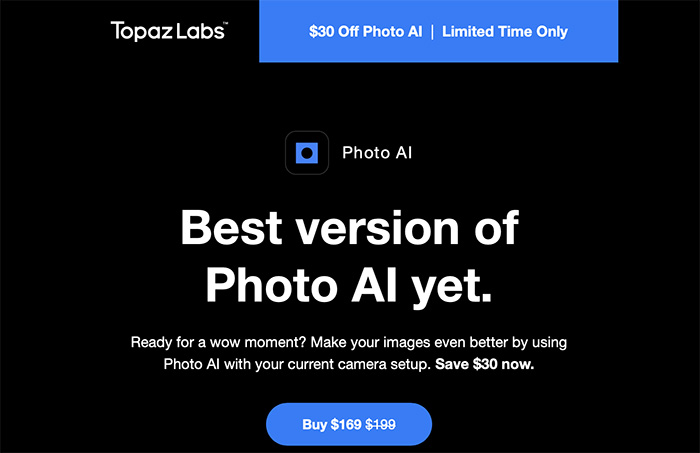 Topaz Photo AI Discount