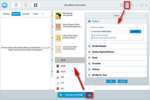 convert kindle books to epub