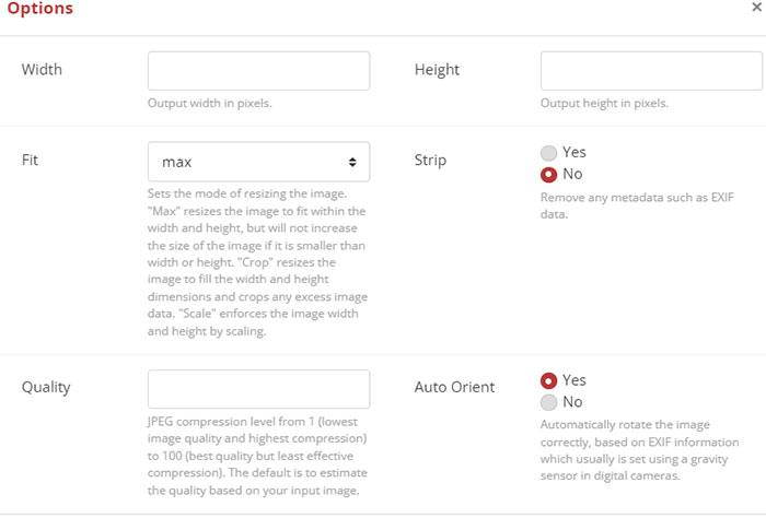 adjust AVIF quality and size