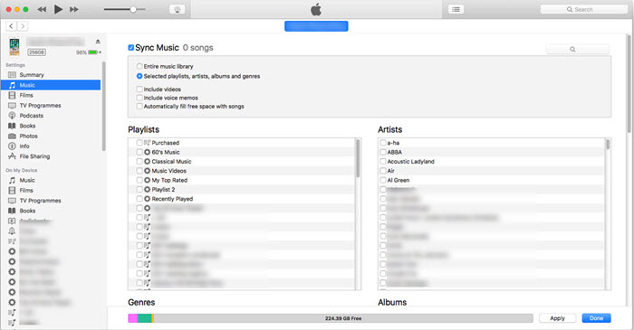 Add Music to iPhone with iTunes