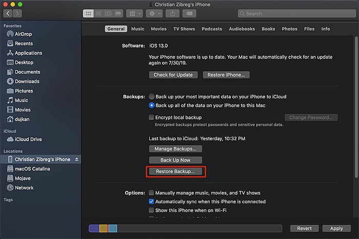 iTunes Out - Restore iPhone backups when iTunes is dead