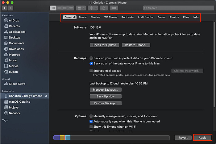 iTunes Out - How to sync iPhone using Finder
