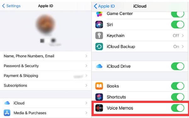 Free get voice memos off iPhone with iCloud