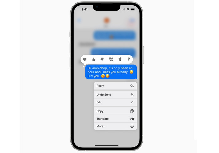 iOS 16 Message app