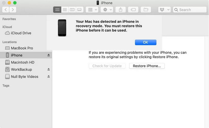 Put the iPhone in DFU Mode