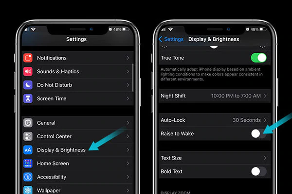 Disable Raise to Wake to fix iphone battery draining fast