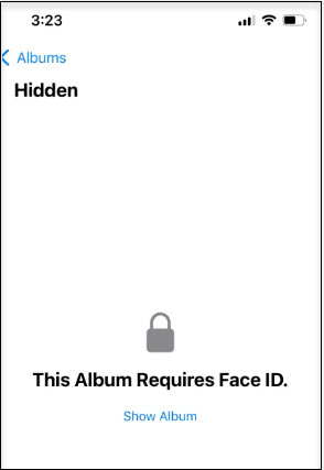 Hidden Album on iPhone
