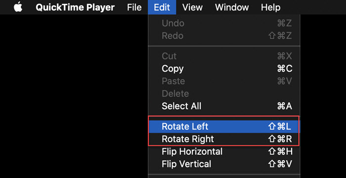 rotate quicktime movies with quicktime player