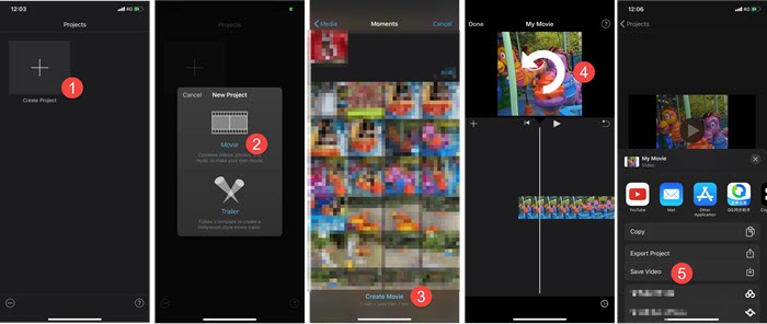 Rotate iPhone Video with iMovie