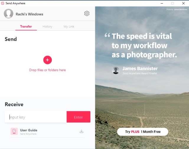 share document with send anywhere