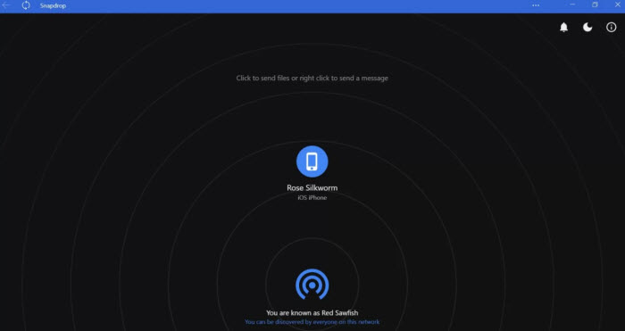 share document with snapdrop