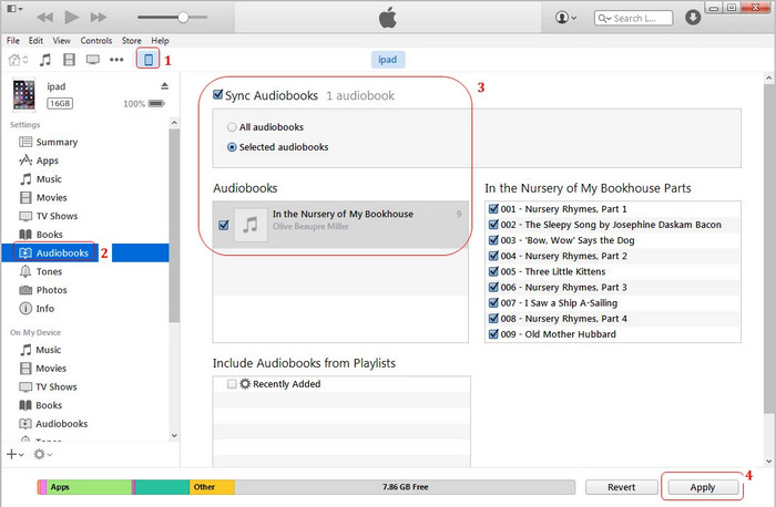 transfer ebooks to ipad with itunes