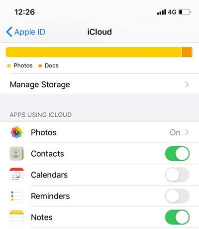 Not Enough iCloud Storage