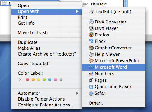 QuickTime Can't Open MP4 - Open with in Finder