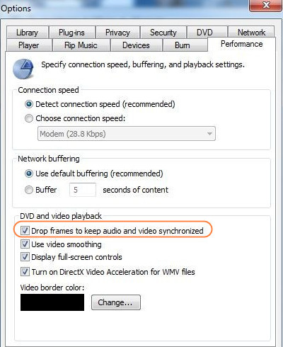 Fix MOV file out of sync in Windows Media Player