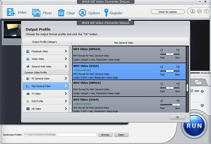 Convert MP4 to QT Mac video format