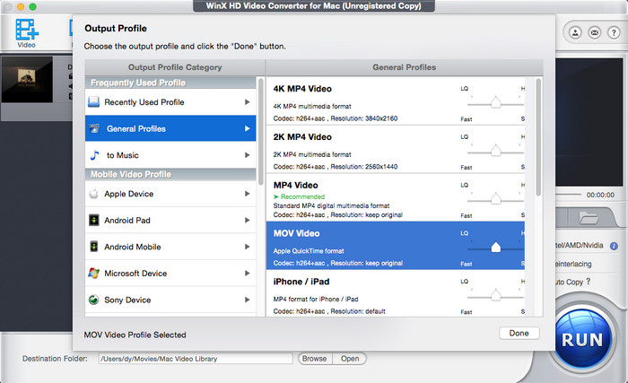 Convert AVI to QuickTime MOV Mac