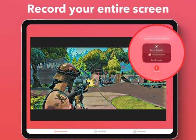 record streaming video on iPhone