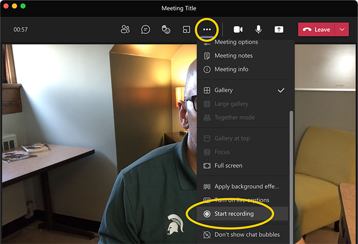 capture meeting in Microsoft Teams