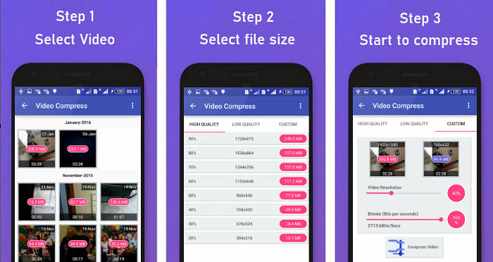 How to make videos smaller on Android