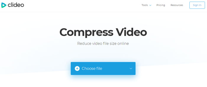 Reduce MP4 file size online free Clideo