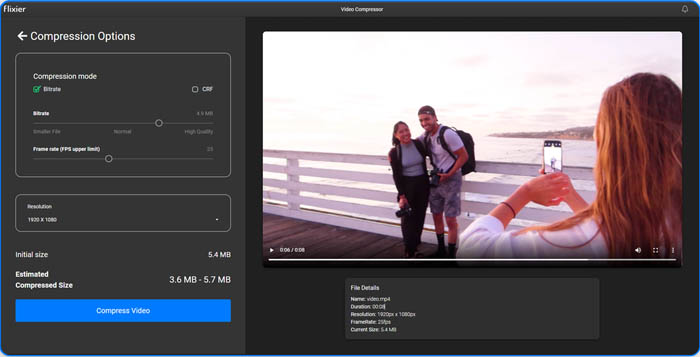 compress video free online for Twitter