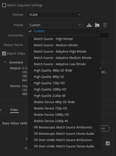 compress video for Whatsapp Premiere Pro