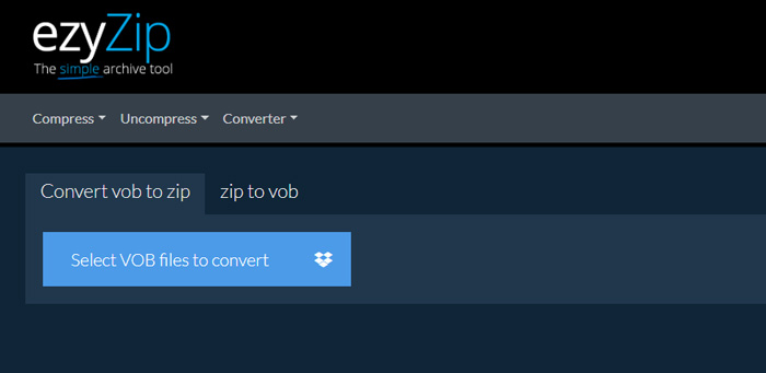 compress zip VOB