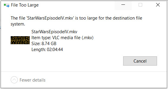 FAt32 File Size limit