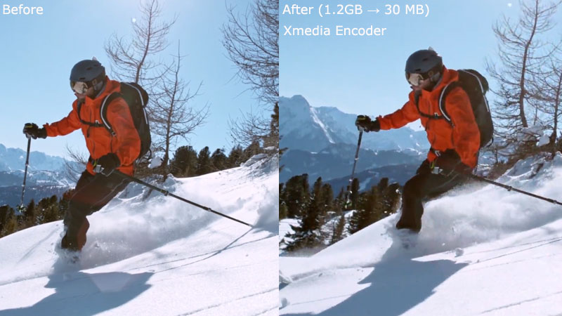 free video compression software Xmedia Encoder test result