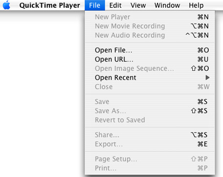Open File to QuickTime