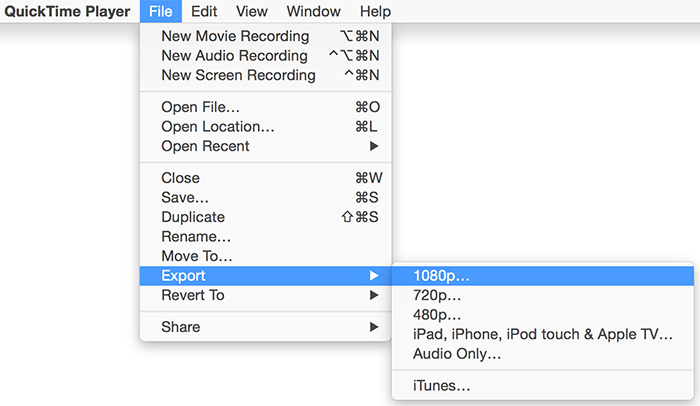 Reduce Video File Size Mac QuickTime Player