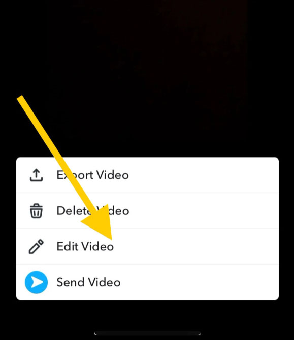 Trim An Existing Video On Snapchat