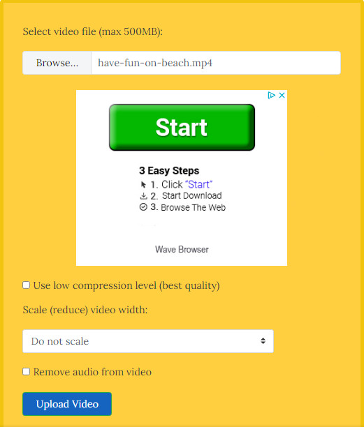 Compresser une vidéo pour YouTube avec VideoSmaller