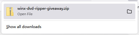 WinX DVD Ripper Platinum Giveaway Zip file