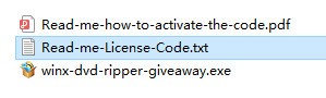 WinX DVD Ripper giveaway zip with license code